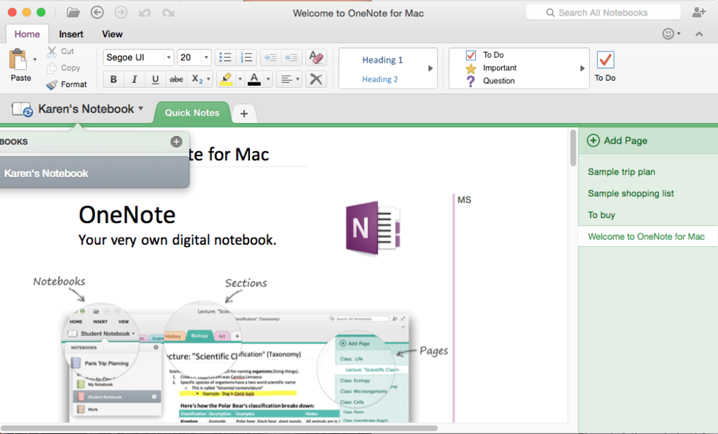 office word for mac student